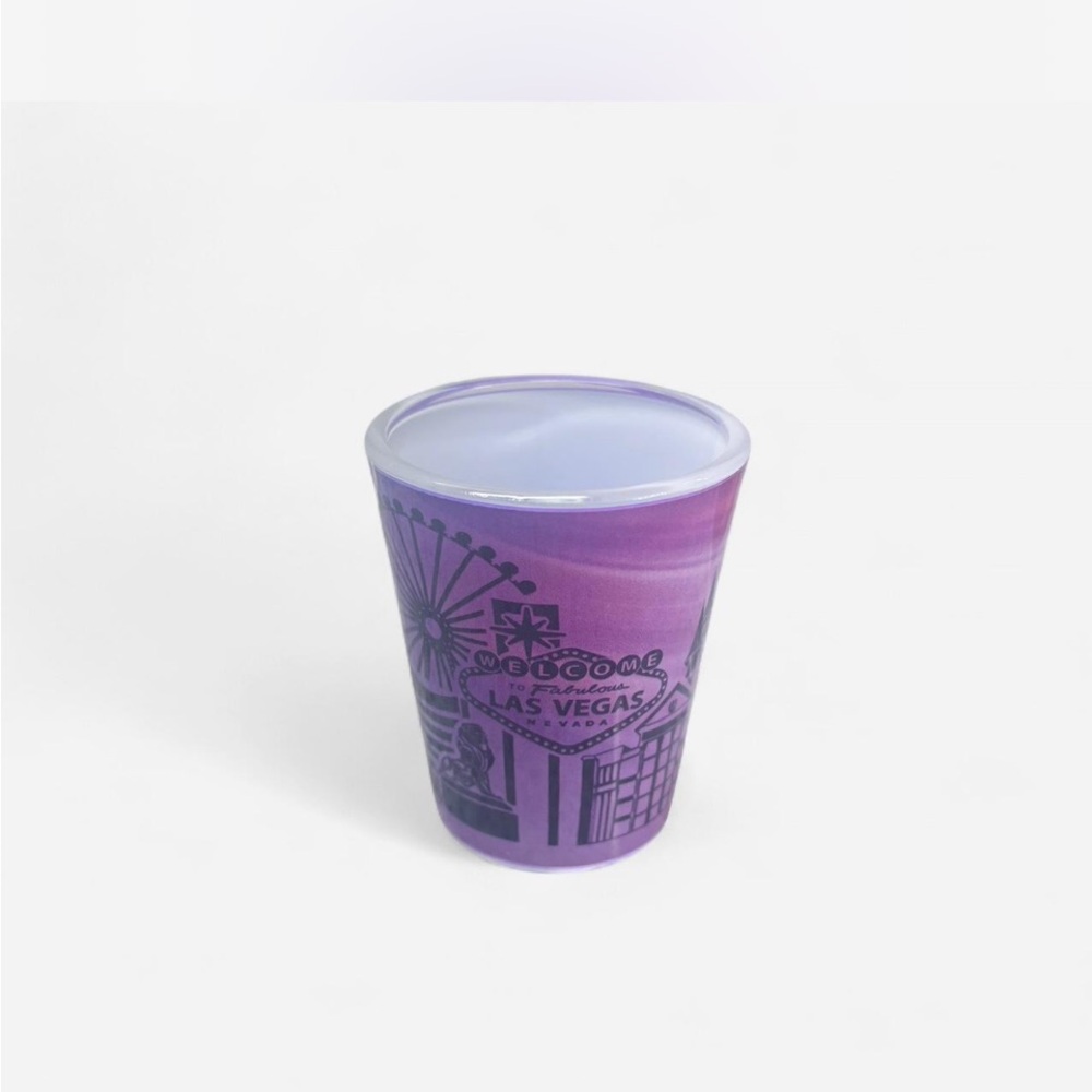 Purple Las Vegas Souvenir Shot Glass